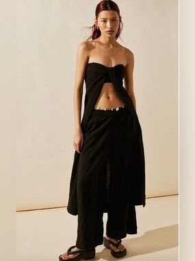 Free People Bandita Set in Black Size SMALL NWT